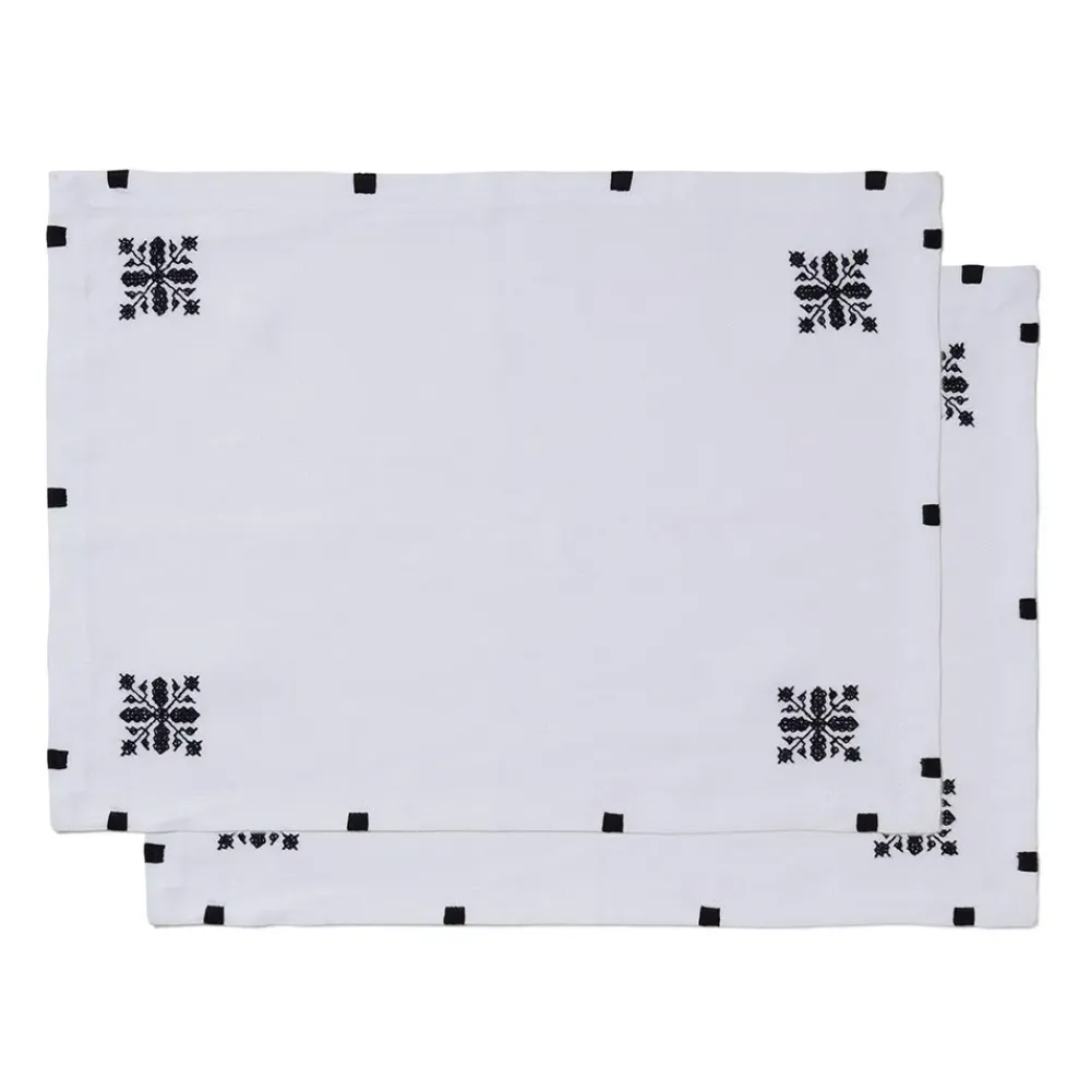 Online Alnour Moroccan Motif Embroidered Placemat Set Tableware