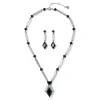 Best American Deco Pendant Necklace And Long Pendant Earrings Set Jewelry Sets