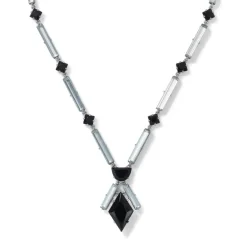 Best American Deco Pendant Necklace And Long Pendant Earrings Set Jewelry Sets