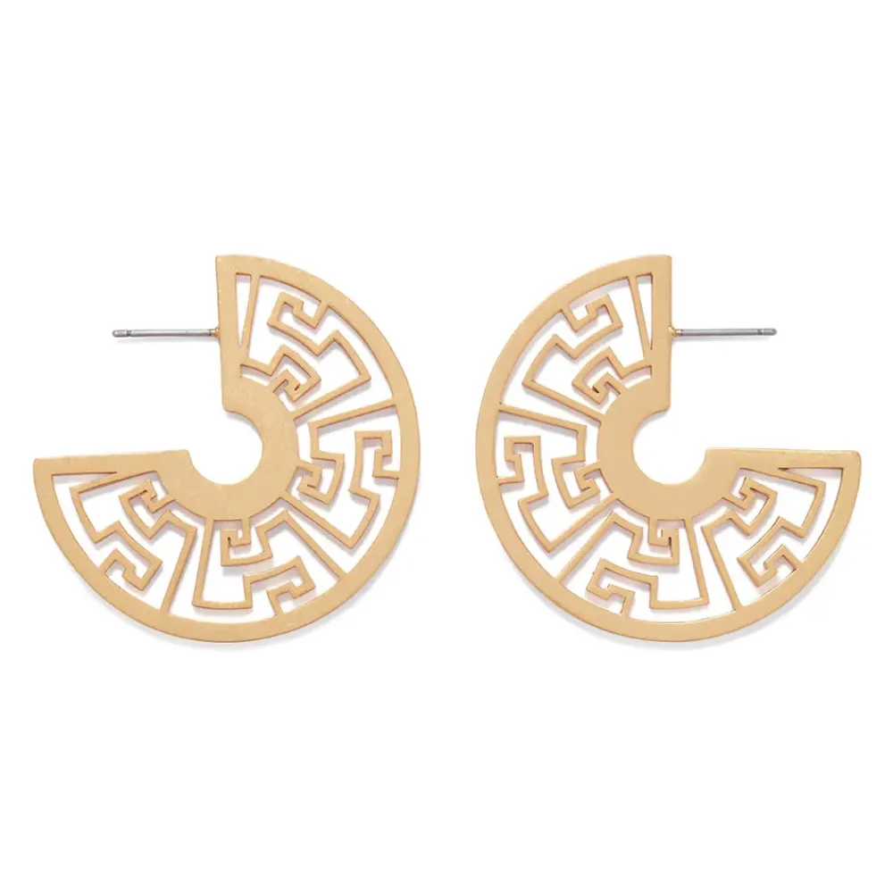 Discount Ancient Fretwork Earrings Earrings