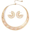 Sale Ancient Fretwork Necklace & Earrings Set Jewelry Sets