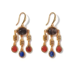 Fashion Ancient Gems Chandelier Earrings Earrings