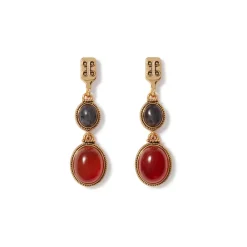 New Ancient Gems Two-Tone Drop Earrings Earrings