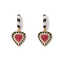 Online Atef Crown Huggie Charm Earrings Earrings