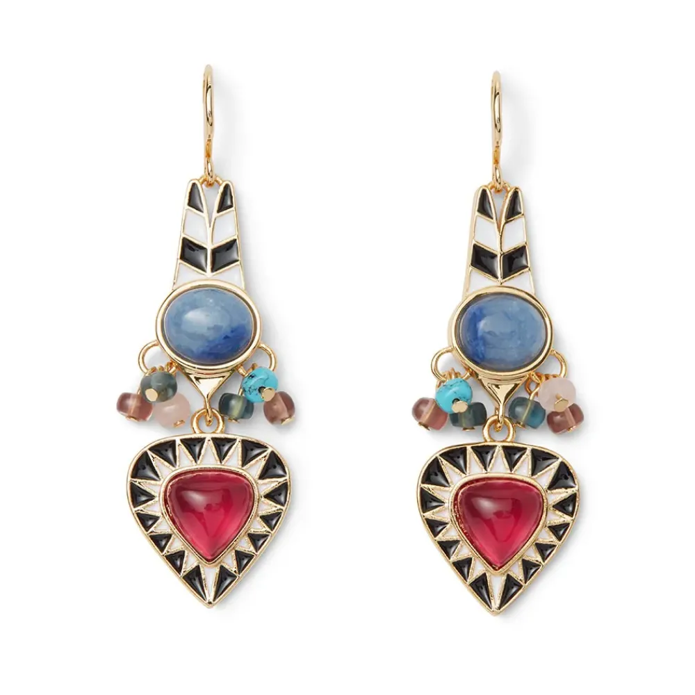 Best Atef Crown Statement Drop Earrings Earrings