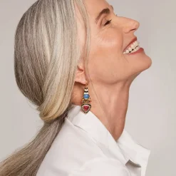 Best Atef Crown Statement Drop Earrings Earrings