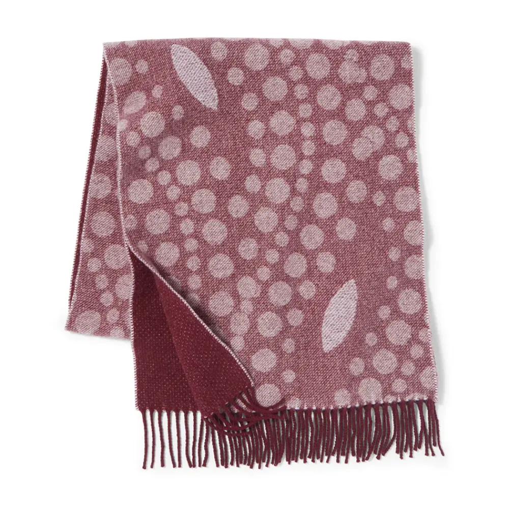 New Basket-Weave Pattern Reversible Wool Scarf Scarves & Wraps