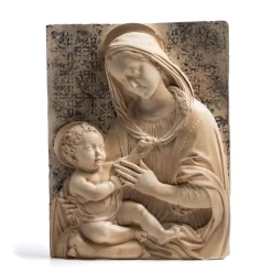 Outlet Benedetto Da Maiano: Virgin And Child Plaque Decorative Accents