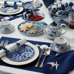 Sale Blue & White Cranes Teapot Tableware