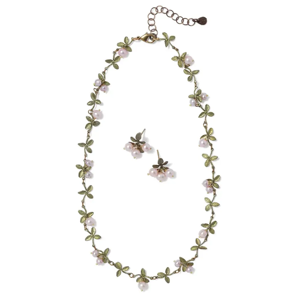 Hot Blushing Berries Necklace And Earrings Set Jewelry Sets