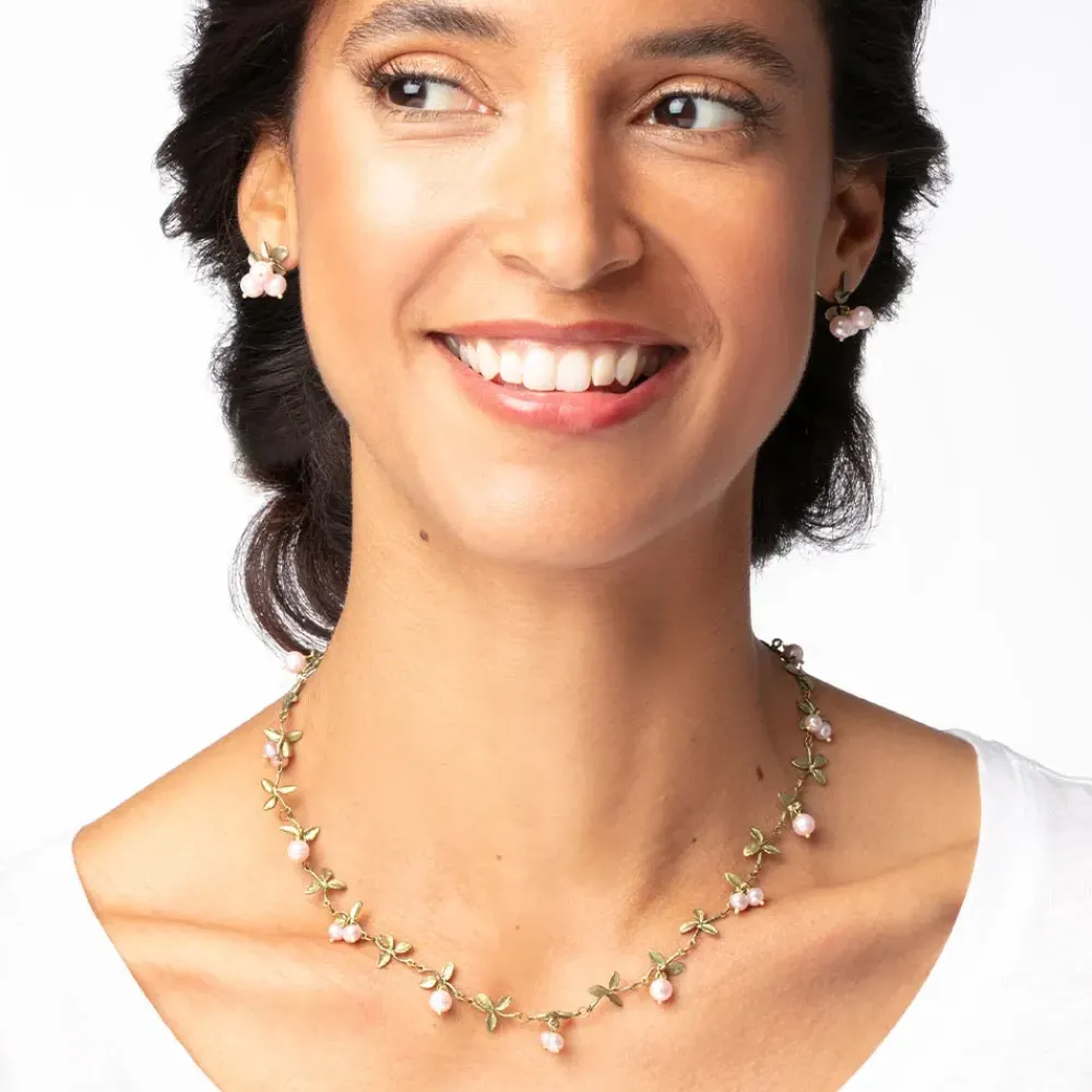 Hot Blushing Berries Necklace And Earrings Set Jewelry Sets