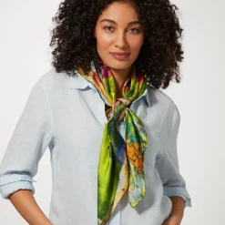 Discount Bonnard Garden Square Silk Scarf Scarves & Wraps