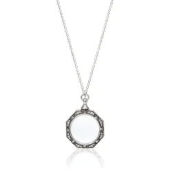 Fashion Celestial Octagonal Magnifier Pendant Necklace Necklaces