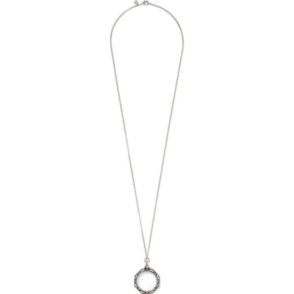 Fashion Celestial Octagonal Magnifier Pendant Necklace Necklaces
