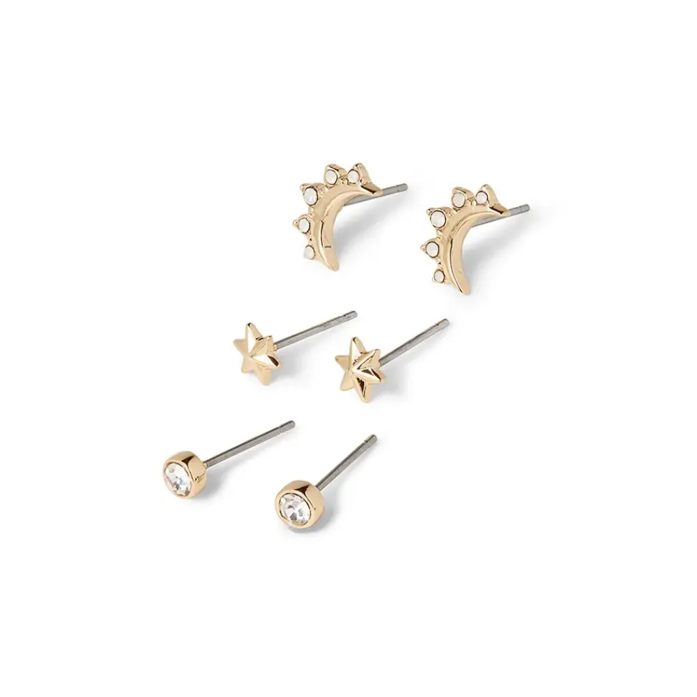 Clearance Celestial Symbols Stud Earrings Set Earrings