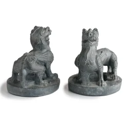 Clearance Chinese Guardian Figure Bookends Decorative Accents