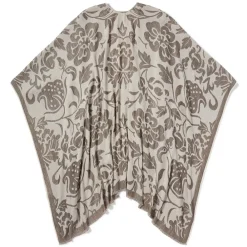 Discount Chinese Lotus Oversize Ruana Clothing