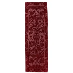 Hot Chinese Phoenixes And Peonies Oblong Velvet Burnout Scarf Scarves & Wraps