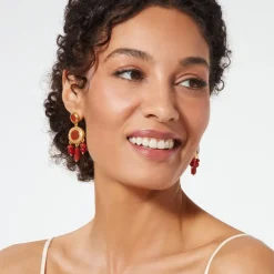 Fashion Classical Carnelian Chandelier Earrings Earrings