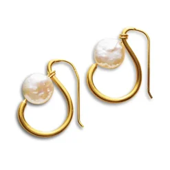 Clearance Coin Pearl Earrings Earrings