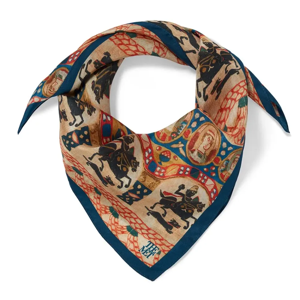 Online Coptic Horsemen Silk Neckerchief Scarves & Wraps