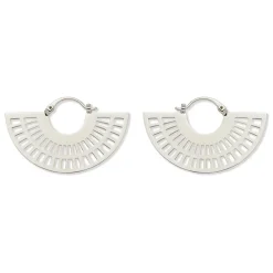 Outlet Crescent Cutout Hoop Earrings Earrings