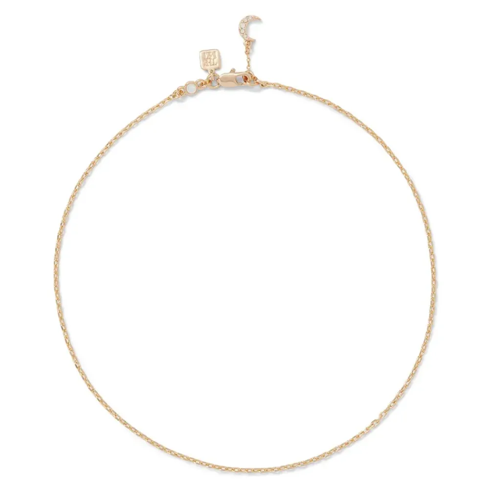 Best Crescent Moon Cable Chain Choker Necklaces