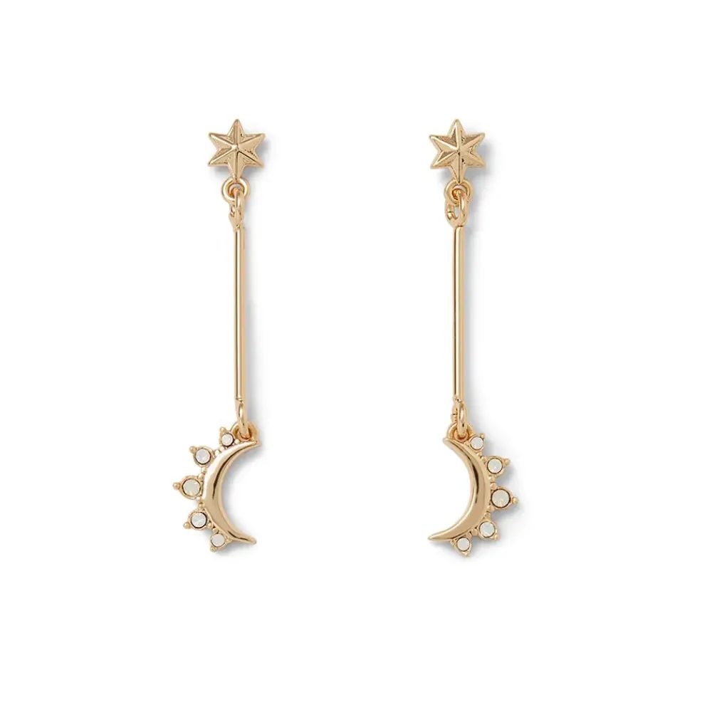 Discount Crescent Moon Drop Earrings Earrings