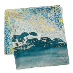 Sale Cross Landscape With Stars Square Silk Scarf Scarves & Wraps