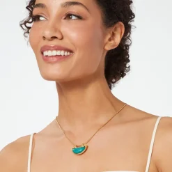 Online Cypriot Jade Crescent Pendant Necklace Necklaces