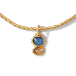 Fashion Cypriot Twist Collar Necklace With Charm Necklaces