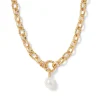 Fashion Cypriot Twist Pearl Chain Pendant Necklace Necklaces