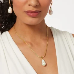 Online Cypriot Twist Pearl Pendant Necklace Necklaces