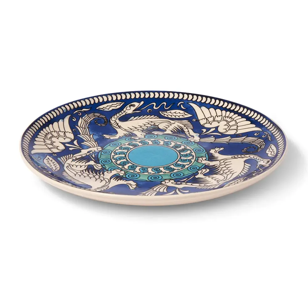Clearance De Morgan Stylized Dragons Serving Plate Tableware