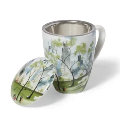 Sale Dehn Spring In Central Park Covered Mug With Tea Infuser Tableware