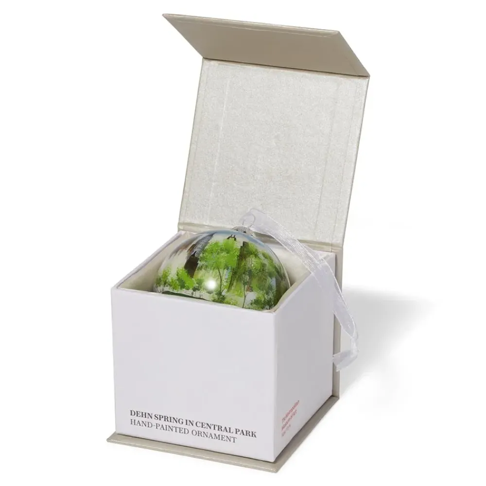 Clearance Dehn Spring In Central Park Hand-Painted Glass Ornament Ornaments