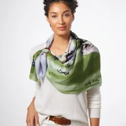 Online Dehn Spring In Central Park Square Silk Scarf Scarves & Wraps