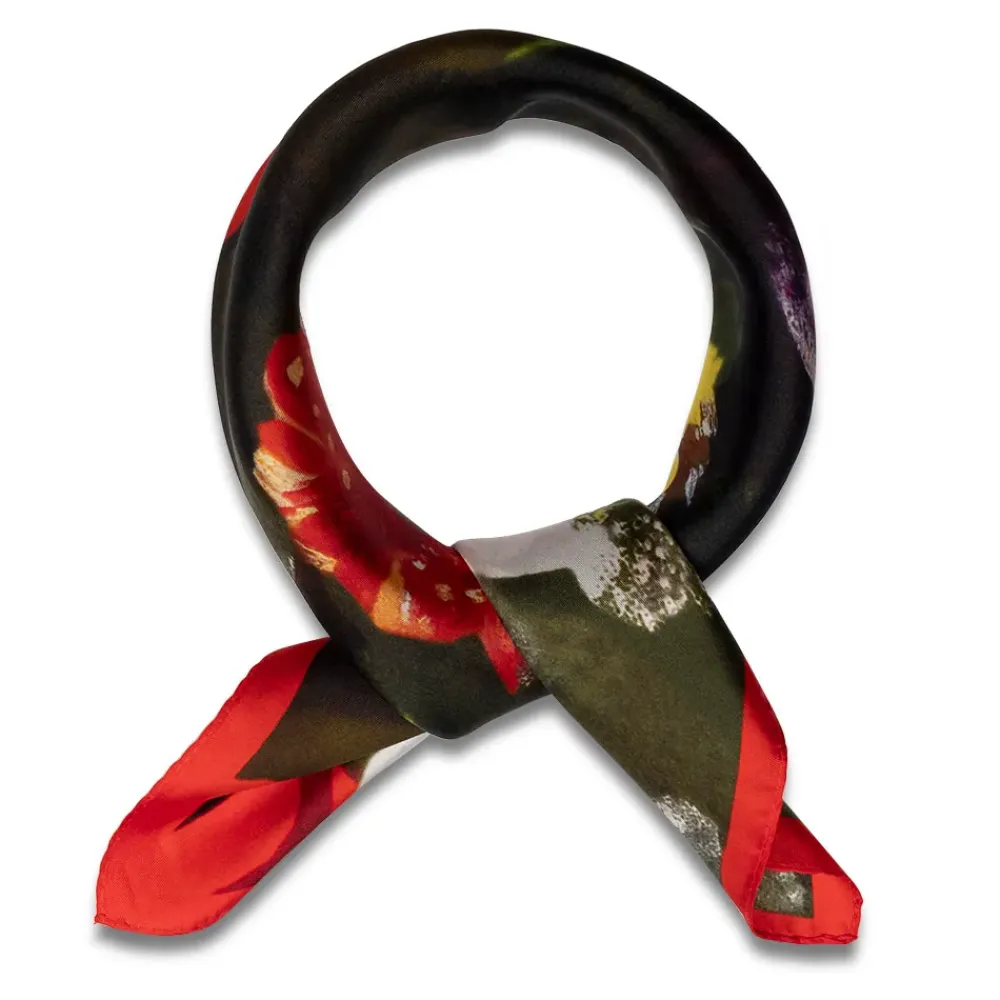 Outlet Delacroix Basket Of Flowers Neckerchief Scarves & Wraps