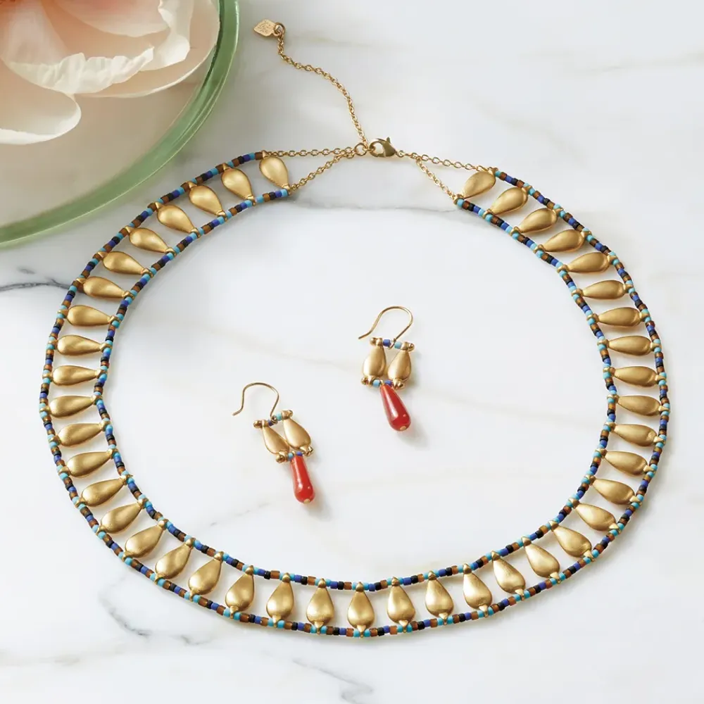 Clearance Egyptian Fringe Collar Necklace Necklaces