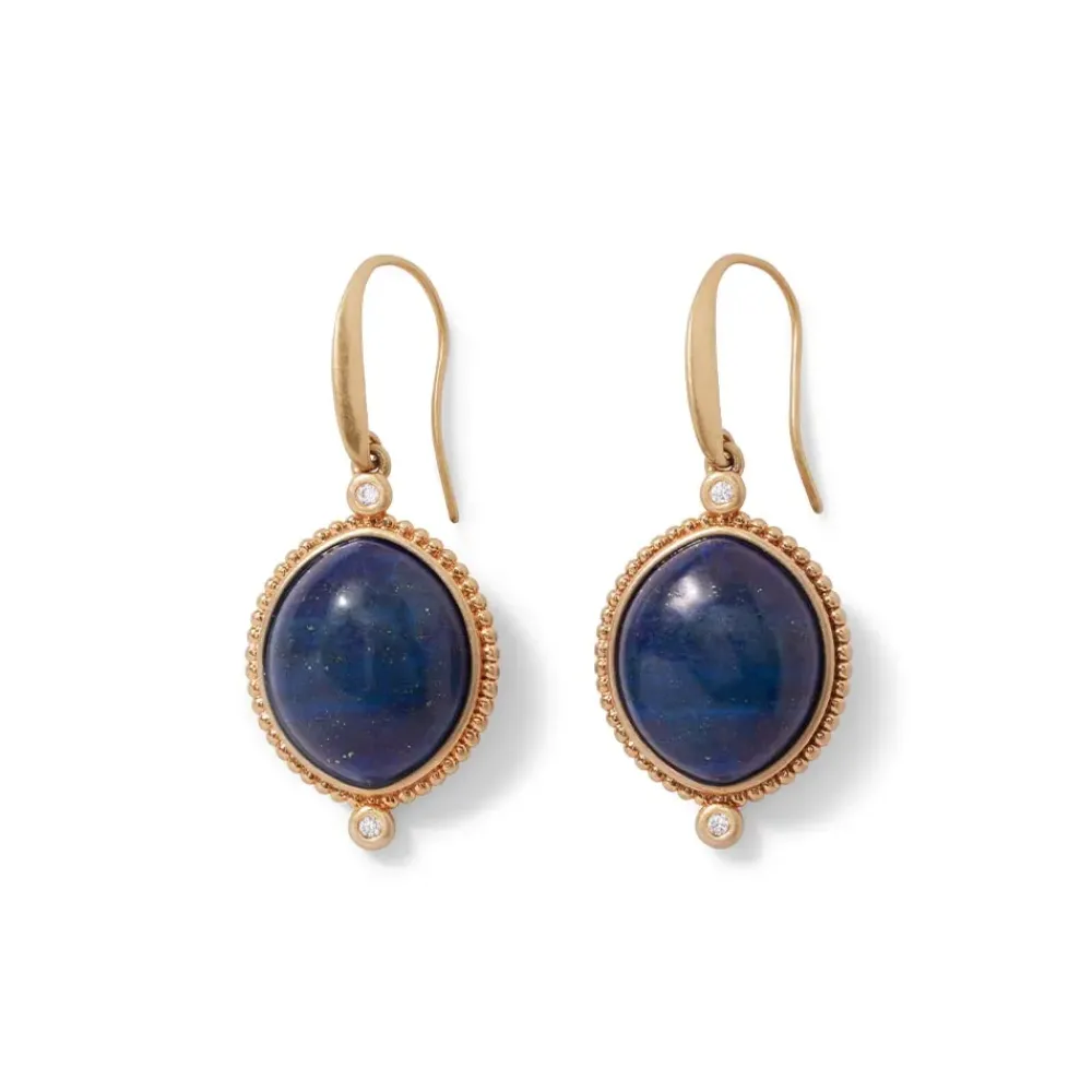 Best Egyptian Hathor Lapis Drop Earrings Earrings