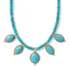 Online Egyptian Hathor Turquoise Multi-Drop Necklace Necklaces