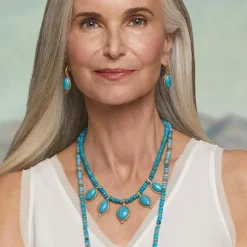 Discount Egyptian Hathor Turquoise Drop Earrings Earrings