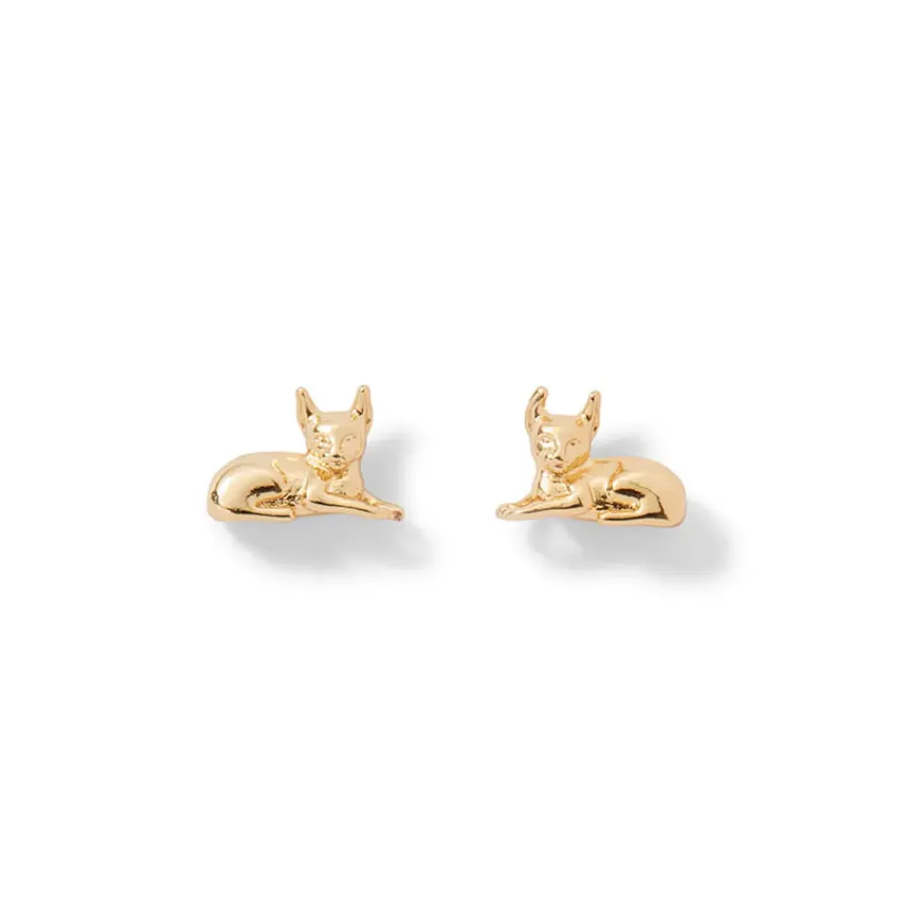 Fashion Egyptian New Kingdom Cat Stud Earrings Earrings