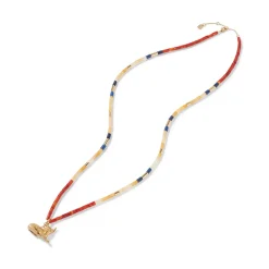 Online Egyptian New Kingdom Cat Beaded Pendant Necklace Necklaces