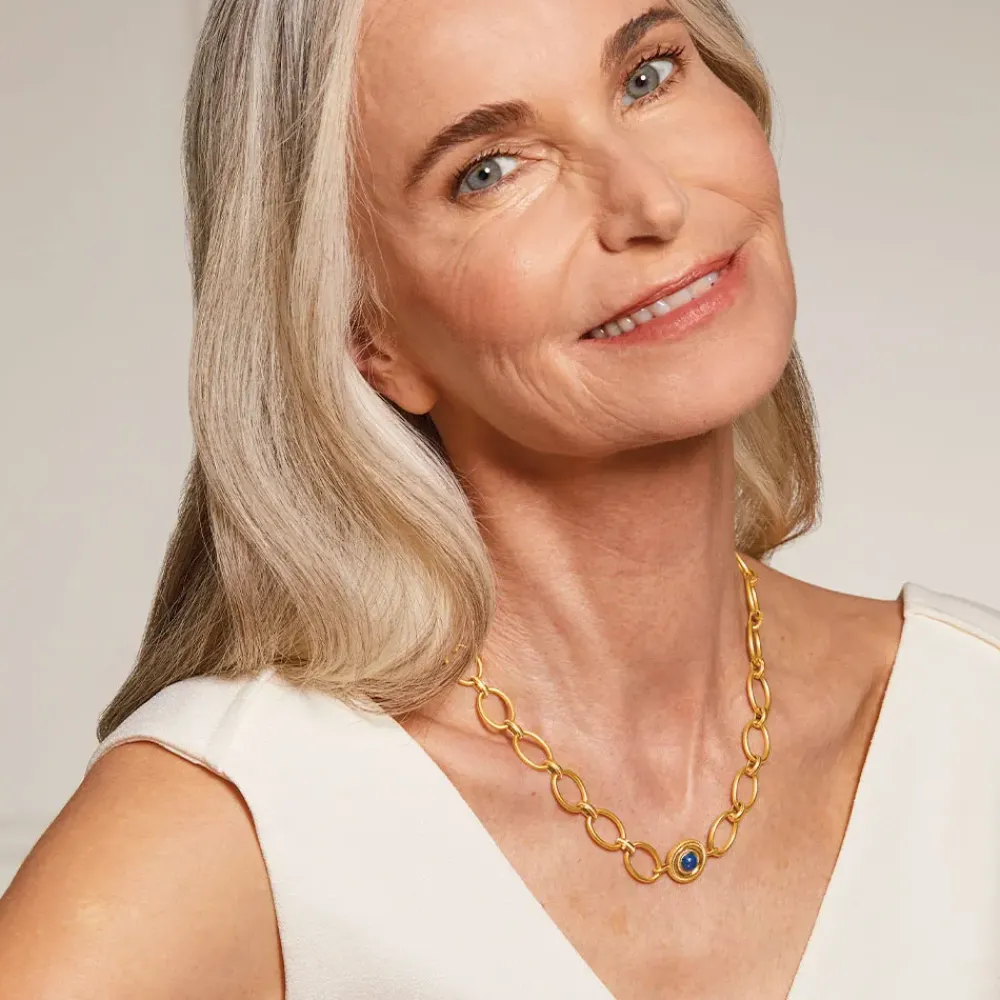 Sale Etruscan Lapis Chain Necklace Necklaces