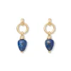 Discount Etruscan Lapis Doorknocker Earrings Earrings