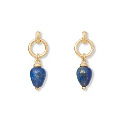 Discount Etruscan Lapis Doorknocker Earrings Earrings
