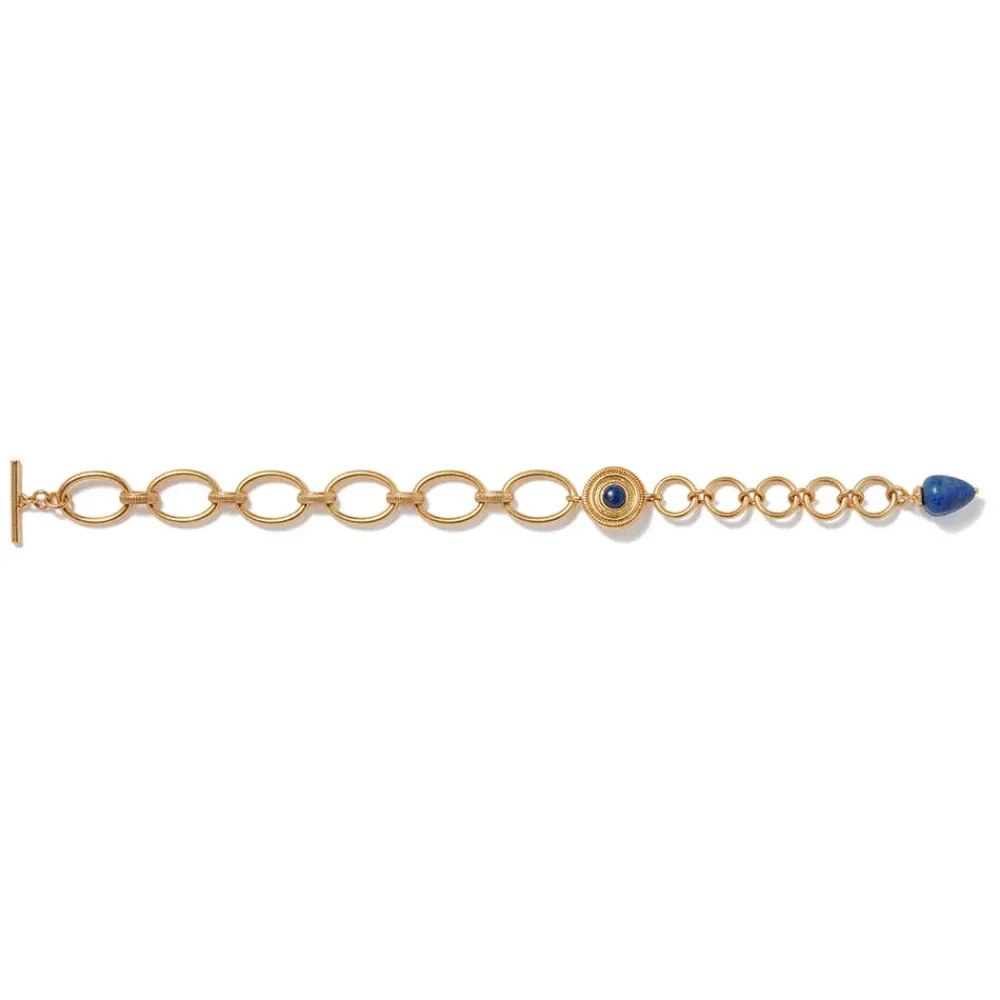 Fashion Etruscan Lapis T-Bar Bracelet Bracelets