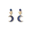 Best Fatimid Lapis Crescent Drop Earrings Earrings