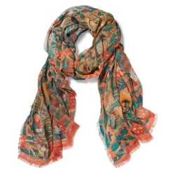 Sale Flora And Fauna Oversize Cashmere-Blend Shawl Scarves & Wraps